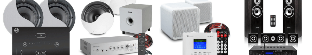 Explore our home audio systems, ideal for living room speakers