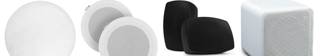 on-wall and in ceiling speakers for home