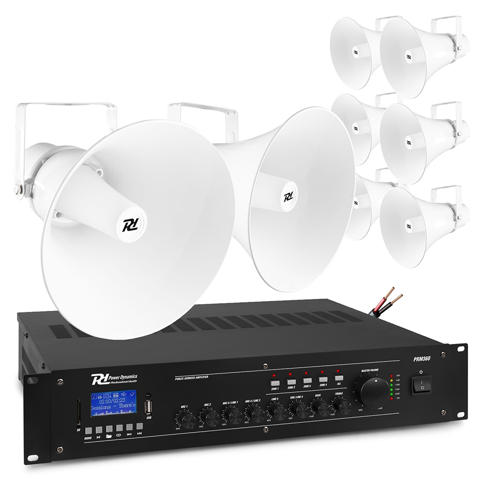 8 x HSR30 Horn Speakers – Tannoy Public Address System