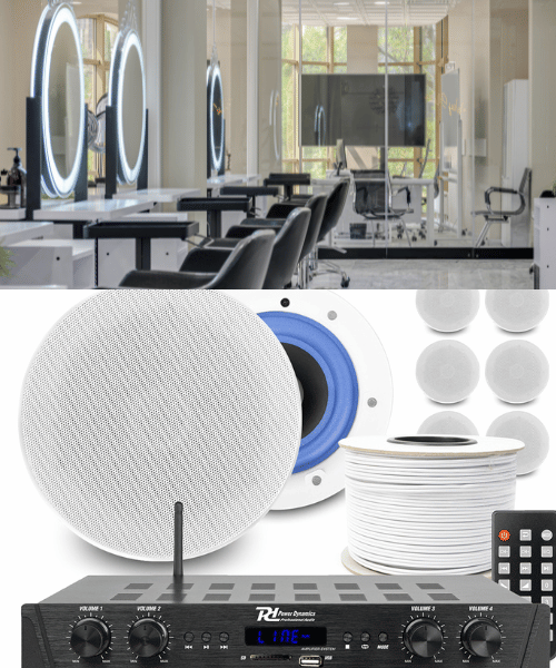 4-Zone Multi Room 5.25" Ceiling Speaker System