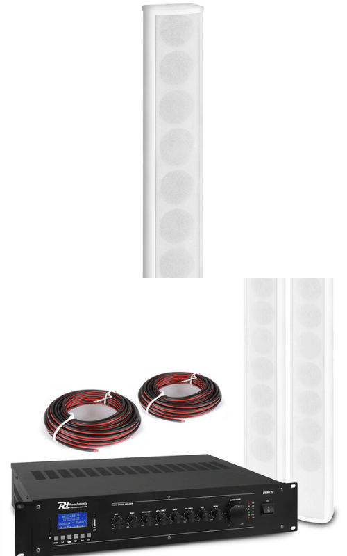 Power Dynamics 2 x ICS8 Indoor Column Speaker System