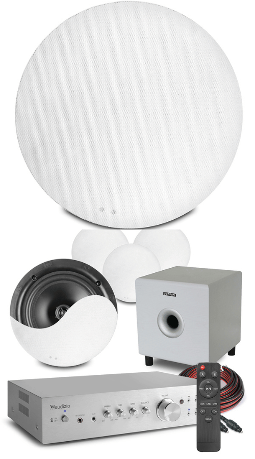 Audizio AD220A 2.1 Ceiling Speaker TV System