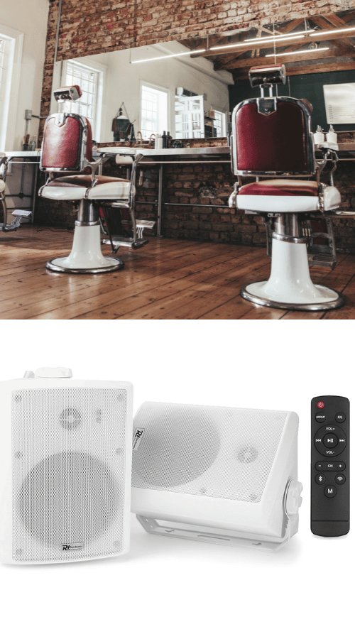 PD WS50A 5.25" White Wall Mount WiFi & Bluetooth Speaker System