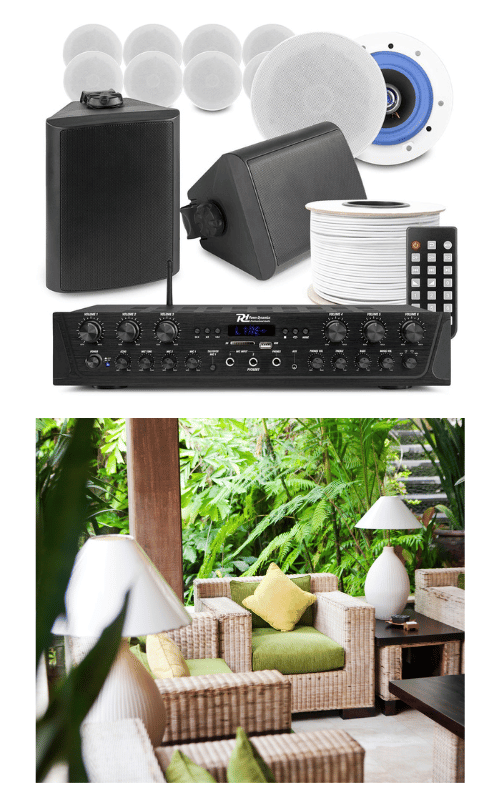 Multi-room system with garden zone