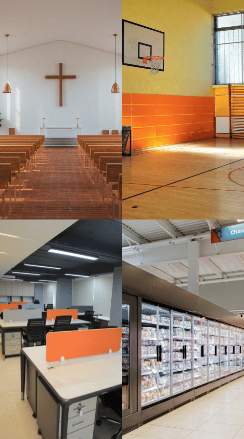 Different commercial sectors