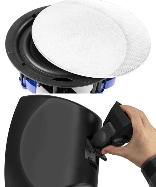 Installing ceiling and wall speakers